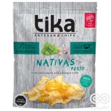 Nativa Pesto Chips Artesanales con Albahaca y Ajo 180grs| Tika