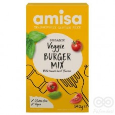 Mezcla Orgánica de Hamburguesas Vegetarianas Sin Gluten con Tomate y Albahaca 140grs|Amisa