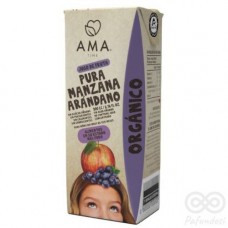 Jugo Manzana Arándano Orgánico 200ml Tetrapack|Ama_Time