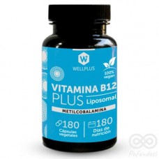 Vitamina B12 Liposomal Vegano 180cap | Wellplus