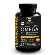 Omega Plus (Fosfolípidos de Omega3) 790mg 180caps|Wellplus