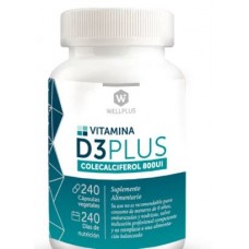 Vitamina D3 Plus Colecalciferol 240 Cápsulas|Wellplus