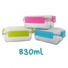 Contenedor hermético rectangular de vidrio 830ml (1un) | Keep