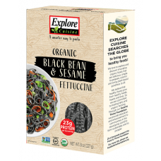 Fettuccine Poroto Soya Negro y Sésamo Orgánico 227g | Explore Cuisine