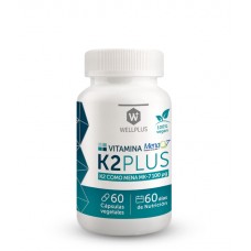 Vitamina K2 Plus 100% Vegano 60cap | Wellplus