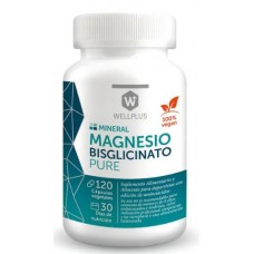 Magnesio Bisglicinato Pure 120 cápsulas|Wellplus